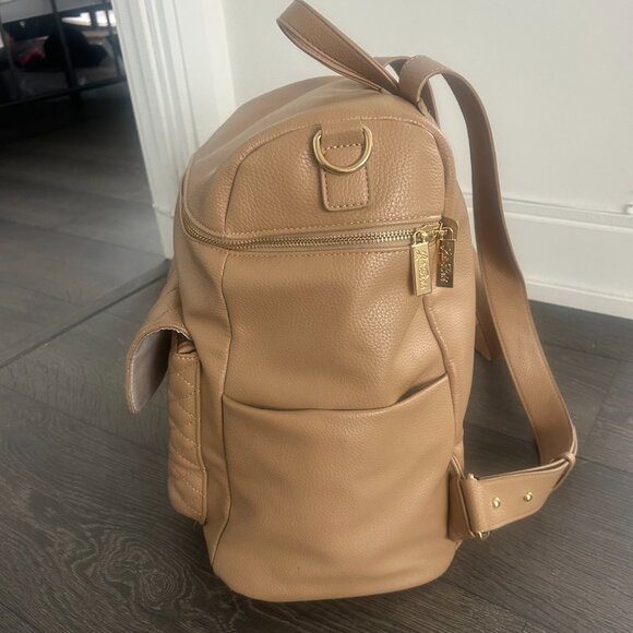 Luli Bebe- Monaco Diaper Bag-Latte Brown - Picture 10 of 14